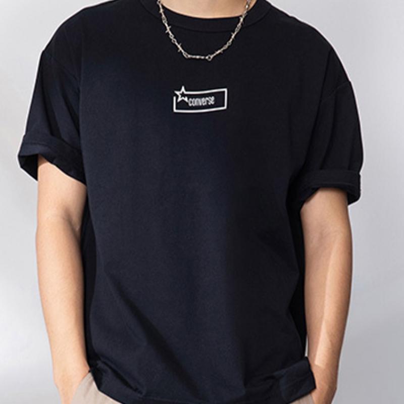 Converse Sorona STar Icon T shirT Black Mcj785 023