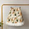 New French Retro Half Body Apron, Seasonal Household Cooking Kawaii Kitchen Apron, Western-style Lace Anti Fouling Waistband