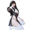 Hot Erotic Halloween Sexy Nun Role-Playing Costume, Perspective Fantasy Lingerie, Hollow Lingerie, Party Performance Set