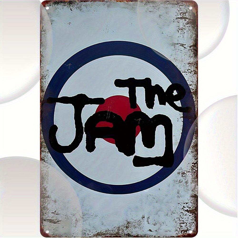 

The Jam Band Vintage Retro Metal Tin Sign es 3048x4572cm Music Wall Decor with Bold Red Black Blue Design aluminum 20x30cm