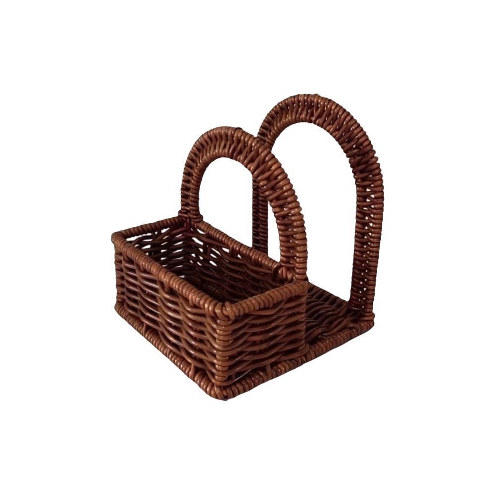 

Plastic Handwoven Napkin Holder Vertical Desktop Tissue Holder Durable Tissue Storage Rack Cafe