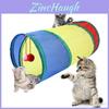 Bunter Regenbogen-Katzen-Tunnel Interaktives faltbares Haustierspielzeug für endlosen Spaß