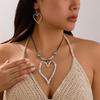 Collar de Caracola y Estrella de Mar con Viento Marino, Conjunto de Collares Grandes de Metal Dorado con Forma de Rosa Exagerada