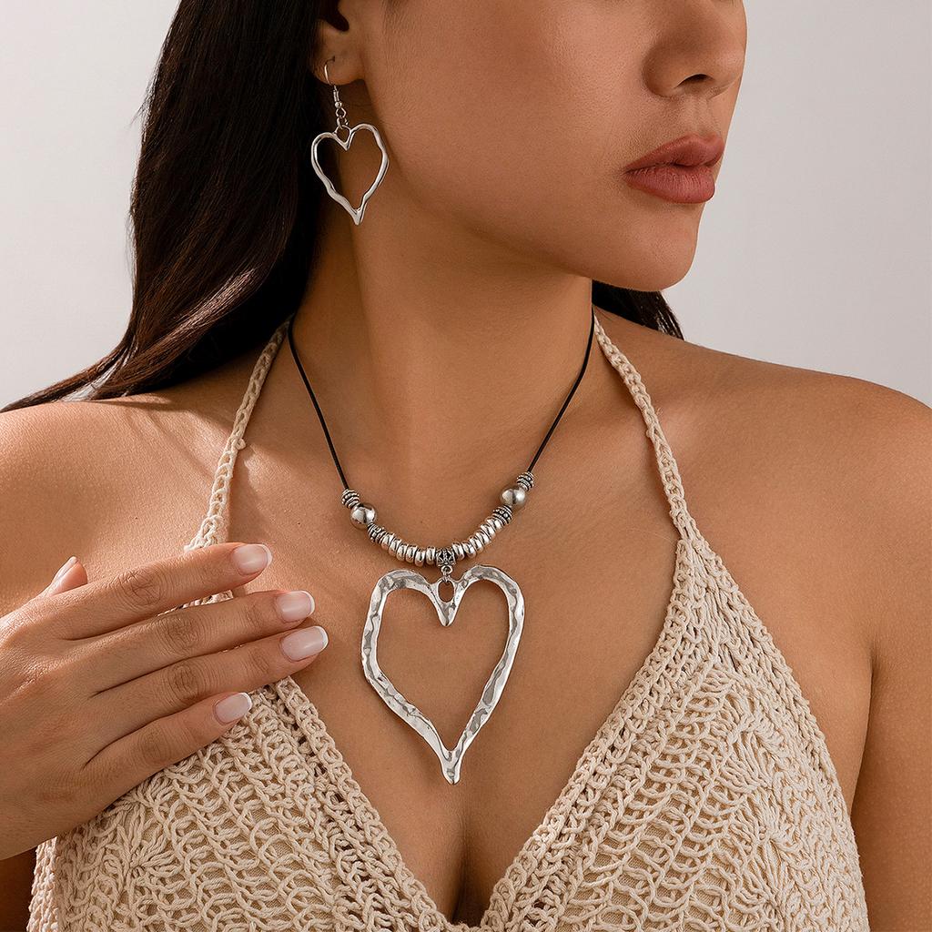 Collar de Caracola y Estrella de Mar con Viento Marino, Conjunto de Collares Grandes de Metal Dorado con Forma de Rosa Exagerada