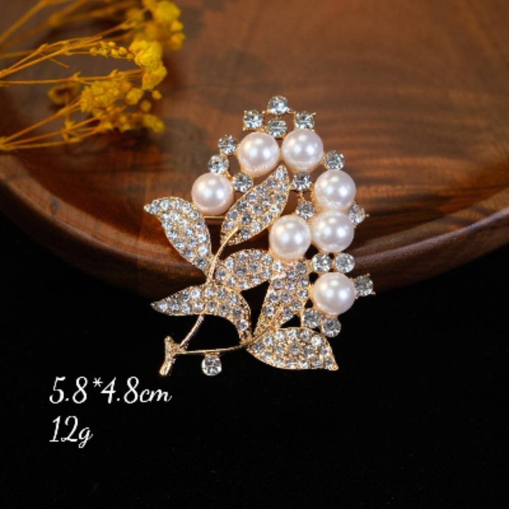 Brooch Scarf Buckle Alloy Diamond Studded Bowknot Korean Style Elegant Temperament For Women Daily Wear Gift