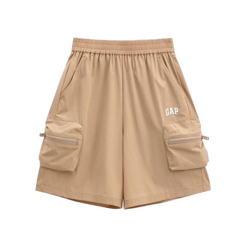 Gap Boys' Printed Logo Quick-Dry Cargo Shorts