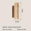 Natural Yellow Travertine Japanese Style Wabi Sabi Bedroom Bedside Lamp Homestay Living Room Villa Courtyard Balcony Wall Light