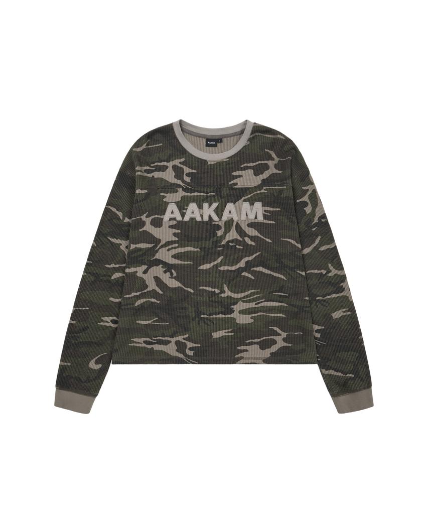 AAKAM Waffle Camouflage Long Sleeve (Khaki)