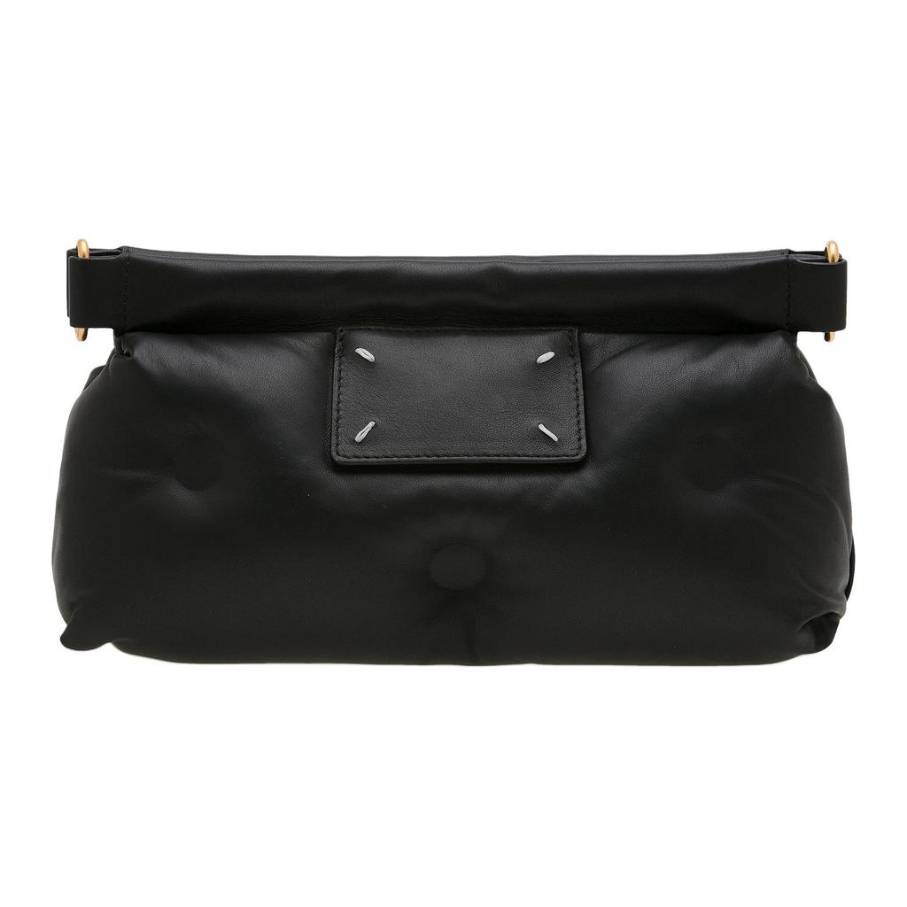 Maison Margiela Glam Slam Clutch With Removable Adjustable Chain Shoulder Strap Women Shoulder Bag Black S61WF0021PR818T8013