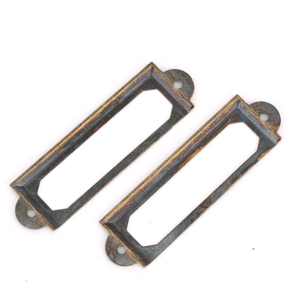 20 Pcs Drawer Label Brand Students DIY Retro Drawer Signs Shelf Note Accessory