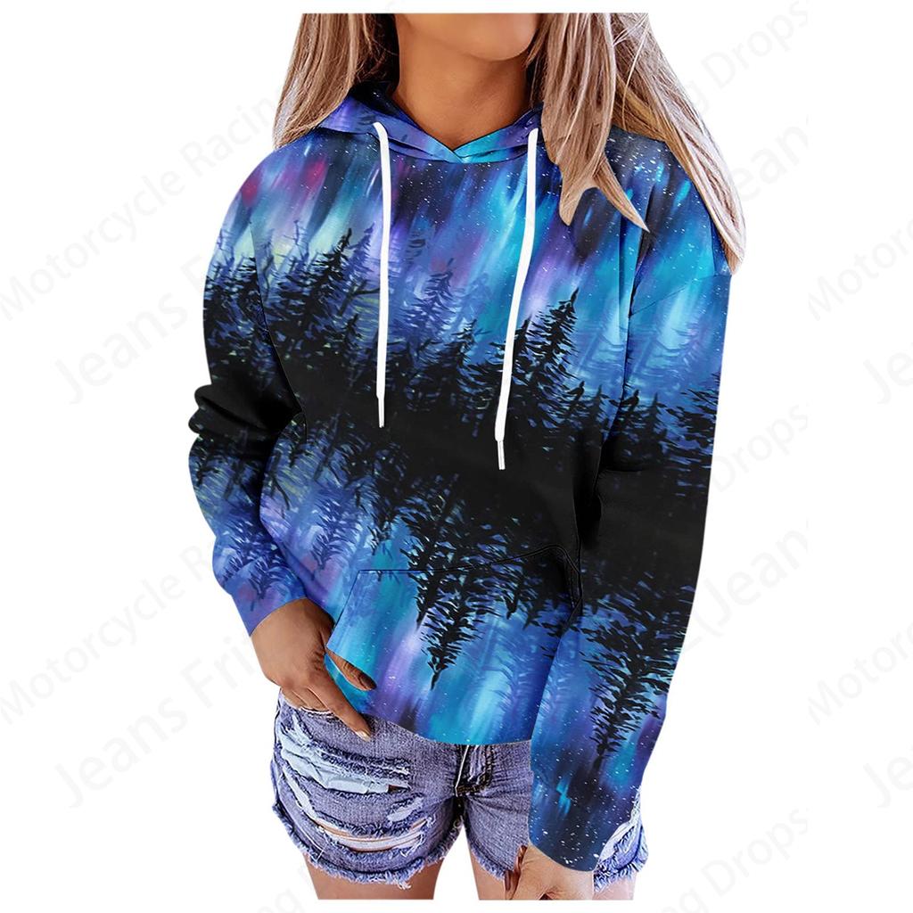 Floral 3D-Druck Grafik Hoodie Damen Mode Hoodies Sweatshirt Damen Sweats Übergroßer Mantel Herz Sweatshirt Tasche Pullover
