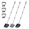 3 Section Regulable Poultry Waste Shovel With Strainer Holes Durable Rustless Steel Construction For Farm Cleaning