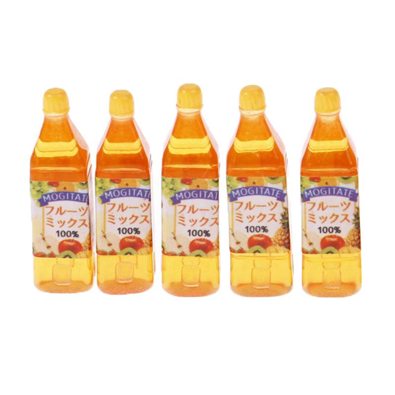 5Pcs Dollhouse Miniature Food Play Japanese Juice Tea Drink Model Props Life Set