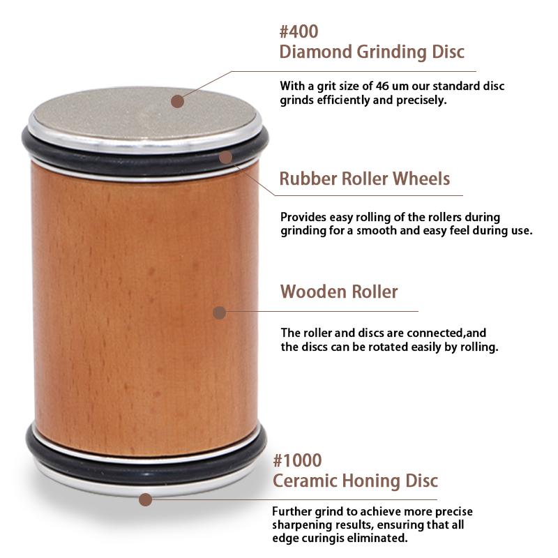 Brousek válečkových nožů Oboustranný diamantový brousicí kámen 15 a 20 stupňů magnetické úhlové ostření válečků pro kuchyňské nože