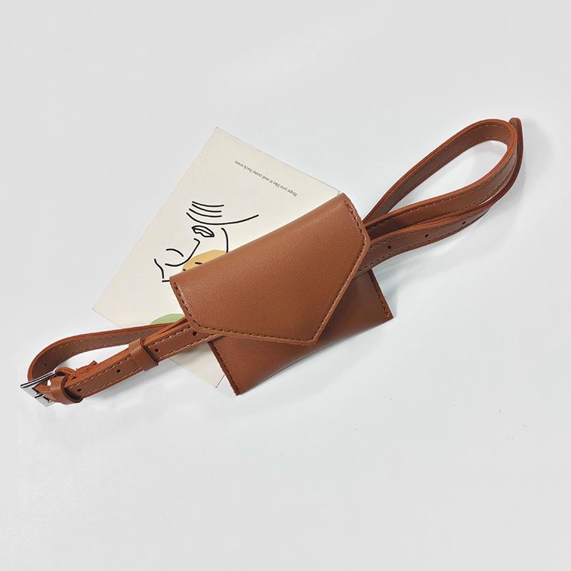 Кожаный поясная сумка для женщин Crossbody поясная сумка Fanny Pack Вечерний клатч Мини-сумка Съемные поясные сумки brown