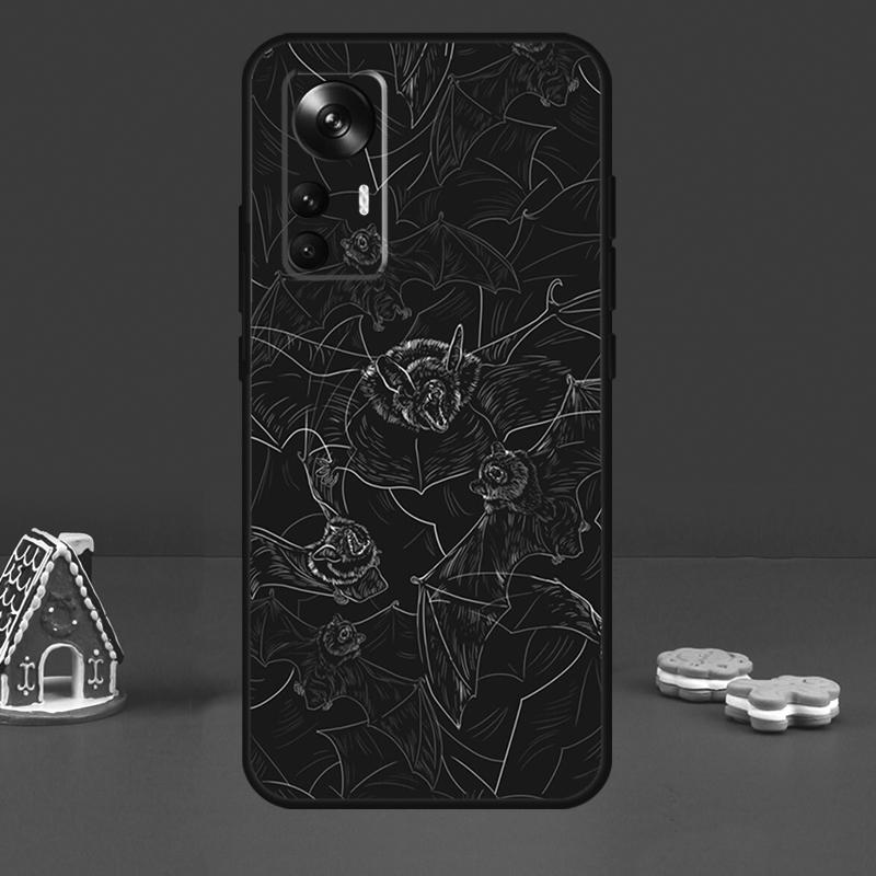Goth Vampire Bat Gothic Case For Xiaomi 15 14 17 Ultra 13T 14T 15T Pro Cover For POCO X7 Pro X6 X5 F5 F6 F7 F8 Ultra