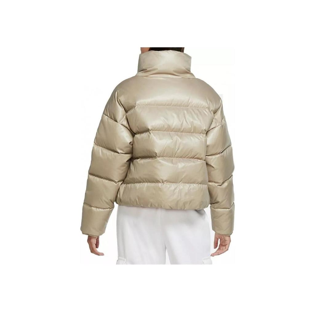 Nike Sportswear Down-Fill Short Stand-Collar Down Jacket Women Jacket Silver CU5813-342