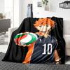 1Pc Volleyball Spirit Action Blanket For Couch Bed Plush Cozy Fuzzy Blanket Super Soft Warm Blankets For Fall And Winter 0918149