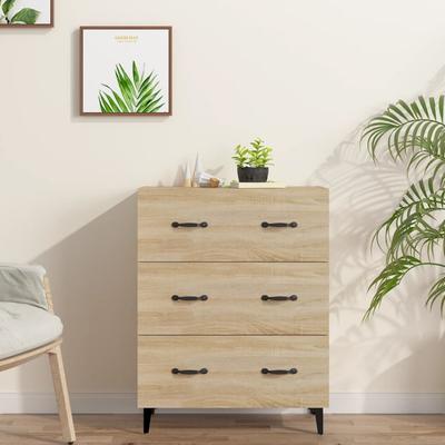 Vidaxl Dulap, Stejar Sonoma, 69,5X34X90 Cm, Material pe bază de lemn