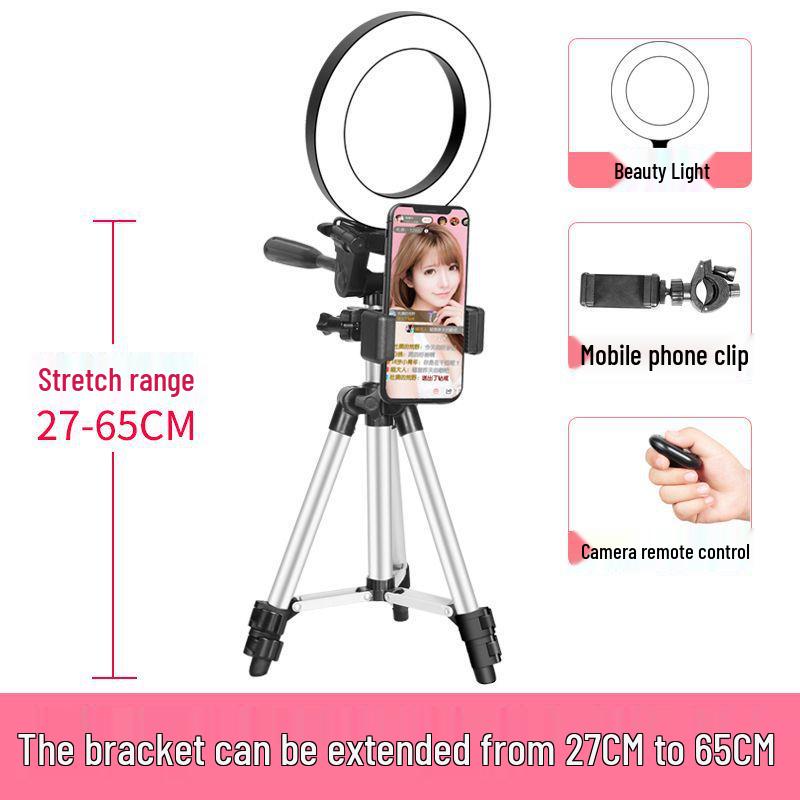 2025 Multifunktionaler Mobiler Streaming-Ständer mit Ringlicht