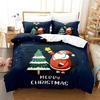 Cartoon Christmas Santa Claus Send Gifts Duvet Cover Digital Printing Christmas Tree Fashion Duvet Cover For Children Boys Girls