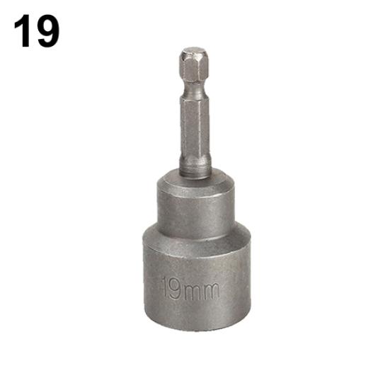 1Pc 6mm-19mm Hex Socket Sleeve Nozzle Magnetic Nut Driver Drill Bit Adapter Tool