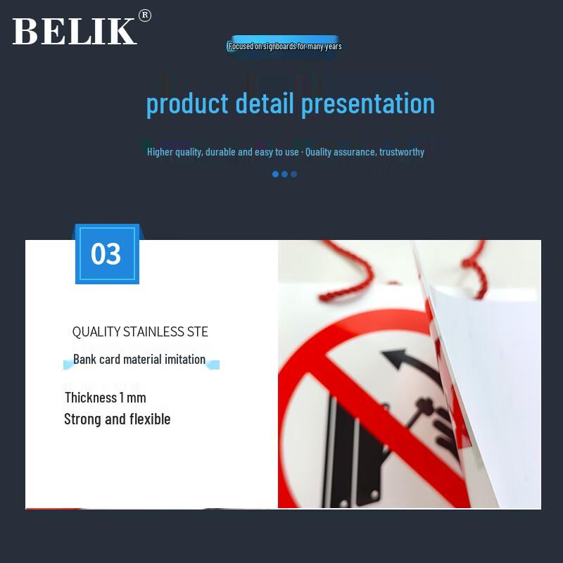 BELIK PVC Electrical Safety Warning Sign