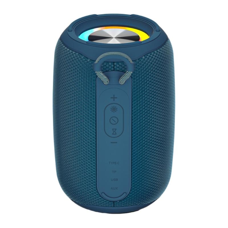 Portable Bluetooth-compatible Speaker IPX6 Waterproof Supports Multiple Playback Modes for Party Travel