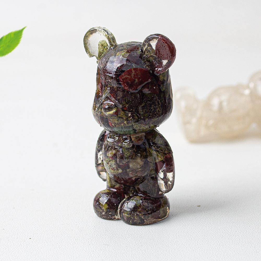 Crystal Violence Bear Resin Art Deco Statue Gift For Collectors