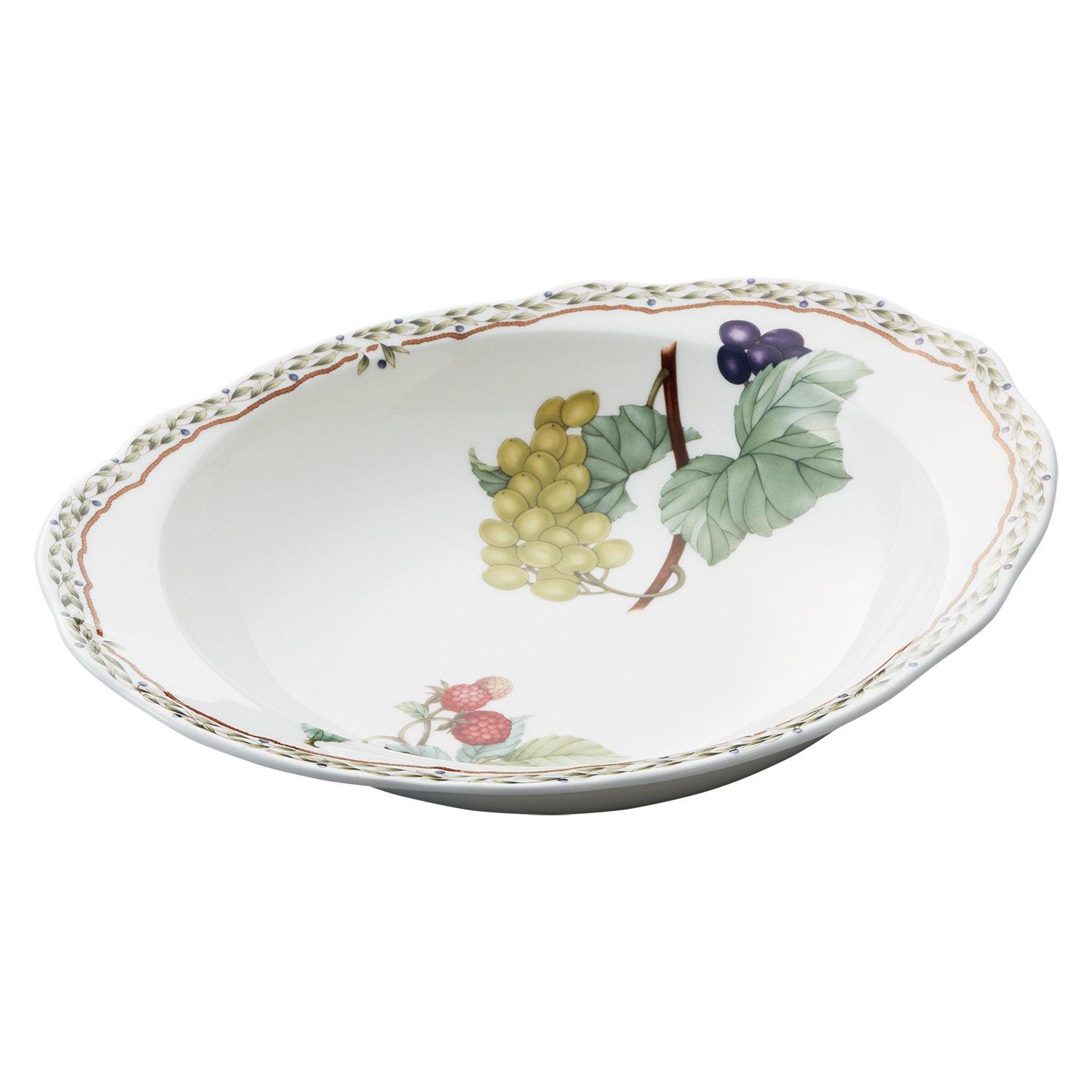 

Noritake Curry & Pasta Bowl, Diameter: 26cm, Capacity: 690cc, Orchard Garden, Microwave-Safe, Bone China, T97898/4911