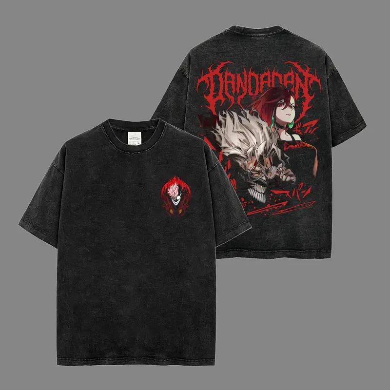Hot Anime Dandadan Momo Ayase Okarun Graphic Tee Men Women Clothing Washed Cotton Tshirt Casual T-shirt Harajuku Vintage T Shirt XXL чёрный 1979₽