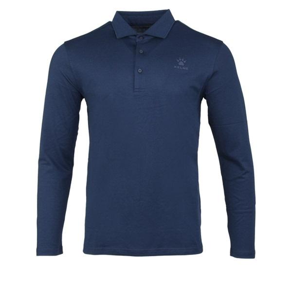 KELME 3891571 Long-Sleeve Polo Shirt Dark Blue