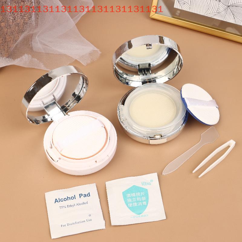 Portable Cosmetic Makeup Case Container With Powder Sponge Mirror For BB Cream Foundation 15ml Empty Air Cushion Puff Box