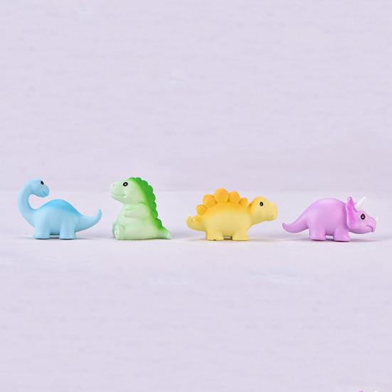 Layout Props Dinosaur Figurine Exquisite Workmanship Resin Micro Landscape Cheerful Dinosaur Decoration for Desktop