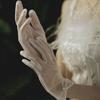 Wedding Dress Short Gloves Pearl Photo Photography Simple Bridal Wedding Gloves