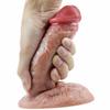 Liquid Silicone Sucker Simulation Penis Big Meat Stick Dildo Lifelike Penis Female Masturbation Device Adult Sex Products