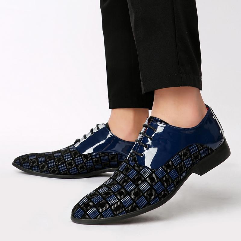 Fashion Black Mens Dress Shoes Style Luxury Formal Shoes For Men Oxfords Shoes Designer Casual Business Leather Shoes Men Zapatos Hombre