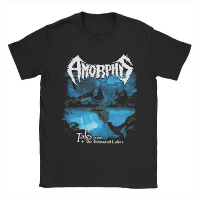 Amorphis Kaleval Rock Metal Band Apparel Unisex T Shirt Pure Cotton Tee New Arrival  T-shirt Clothing