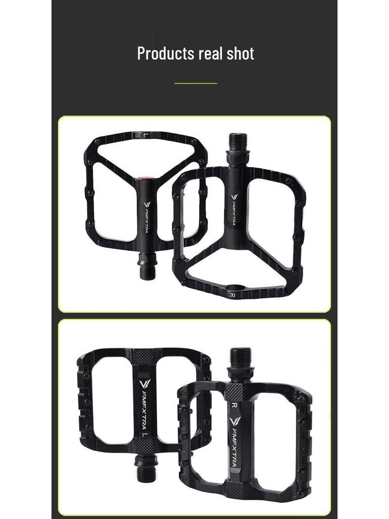 Anti-slip aluminium mountainbikepedalen met dubbele DU-lagers