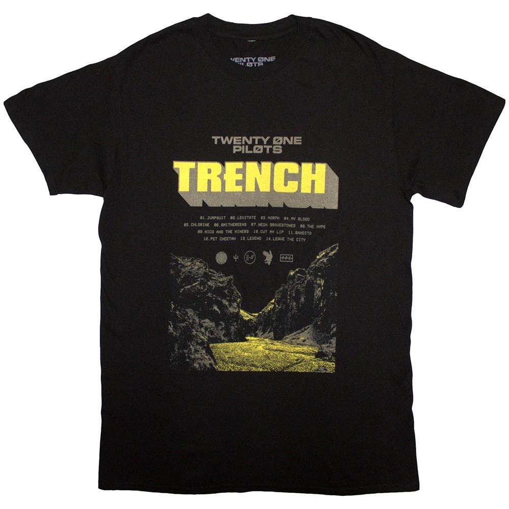 Twenty One Pilots T Shirt Trench Cliff Band Logo new Official Mens Black XL