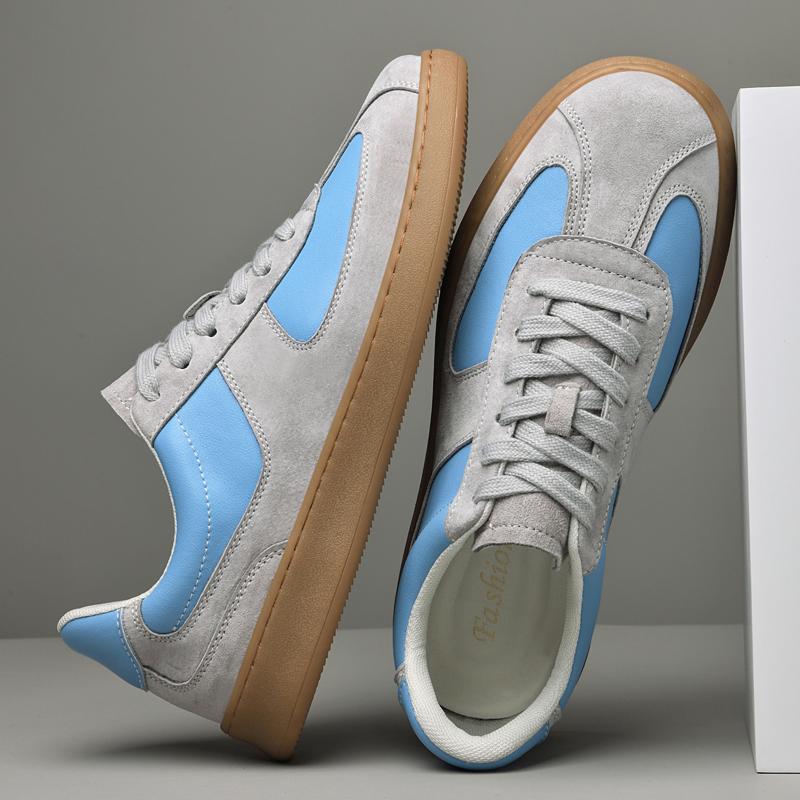 Fashion Suede Leather Leather Casual Shoes Men's Oxford Shoes Outdoor Male Tenis Masculino Versatile Skateboard Footwear Comfy Sneakers