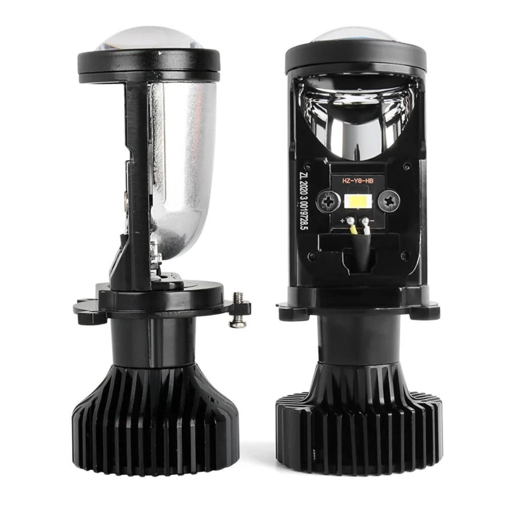 Y6 Projector Lens H4 White LED High/Low Beam Headlight Bulbs (universal)