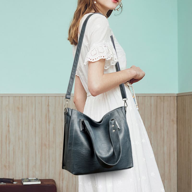 Shoulder Fashion Soft Leather Tote Bag