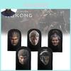 Multifunctional Black Myth Wukong Head Mask Stylish Sun Wukong Face Covering For Parties