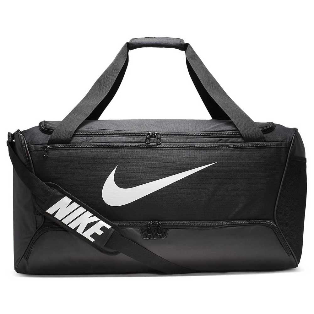 Nike Brasilia Duffle BA5966 MISC Bag, Large, 010, Black/White,