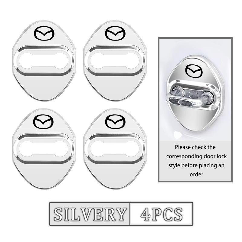 

Stainless Steel Car Door Lock Buckle Protection Cover Anti Rust For Mazda 3 6 CX5 2 CX3 CX9 MX5 RX8 Axela Demio Atenza MS