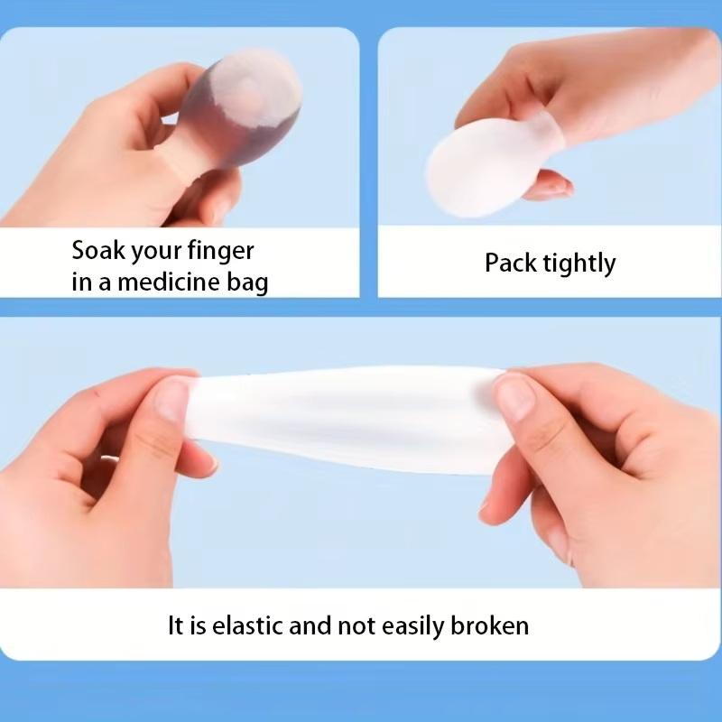 Soft Silicone Toe Sleeves Toe Protectors, Reduce Friction Prevents Nail Insertion For Wound Care And Cutaneous Infections