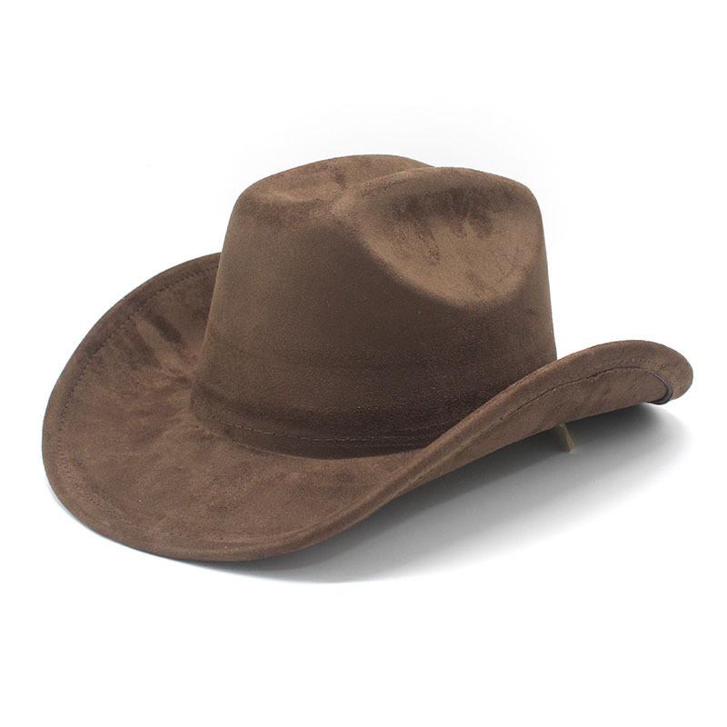 Traditional Style Wool Felt Cowboy Hat With Wide Brim For Men And Women