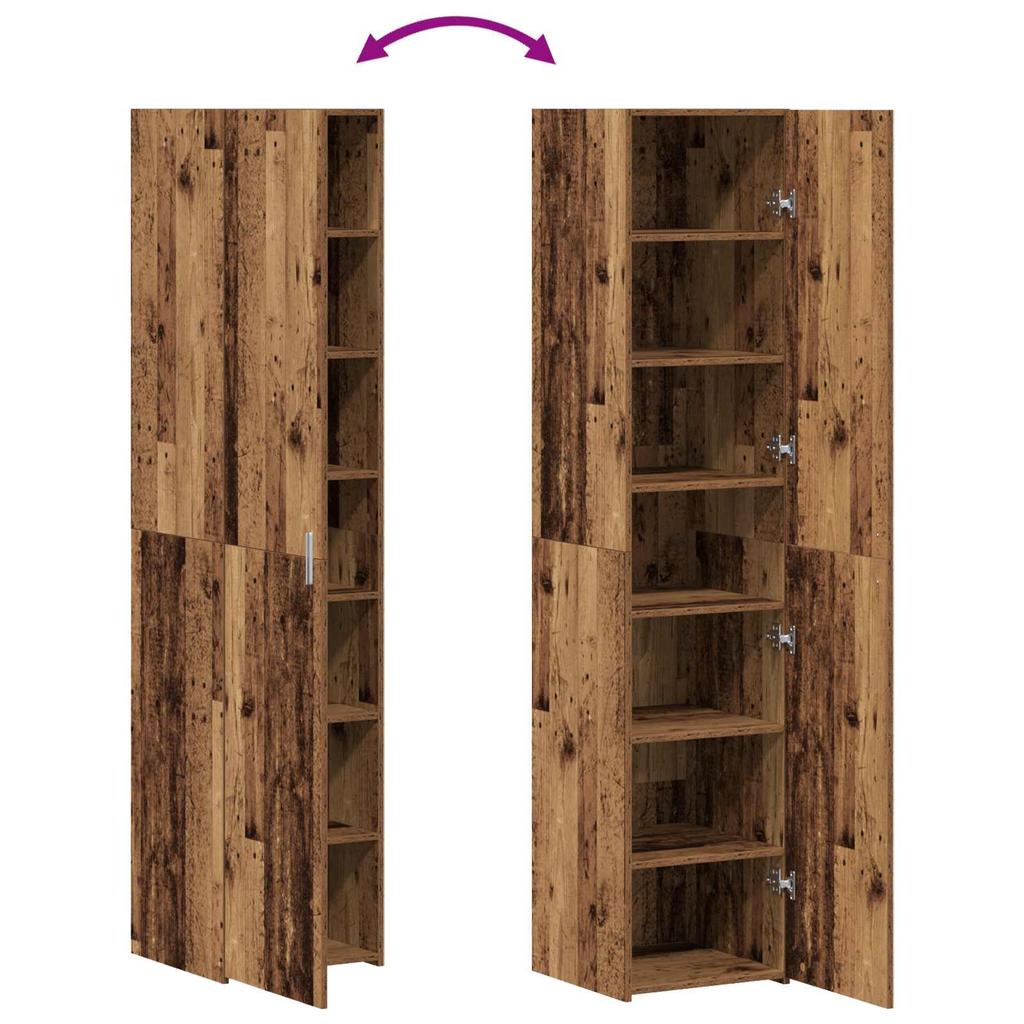 Highboard Reclaimed Wood 40 x 42.5 x 185 cm