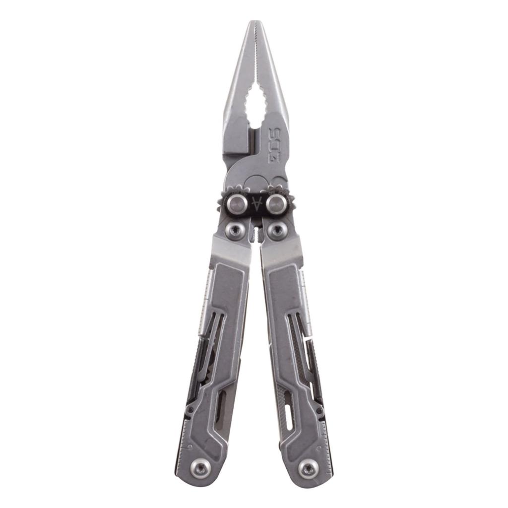 SOG Nose Pliers Pocket Knife EDC Tool Compact Survival Kit with Compound Leverage 18 Pocket Tool Features Multi-Tool - "Power Pin" PP1001-CP